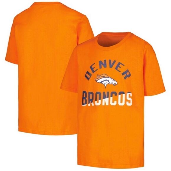 NFL Denver Broncos Halftime T-Shirt Orange S NWT IN PACKAGE - Picture 1 of 4
